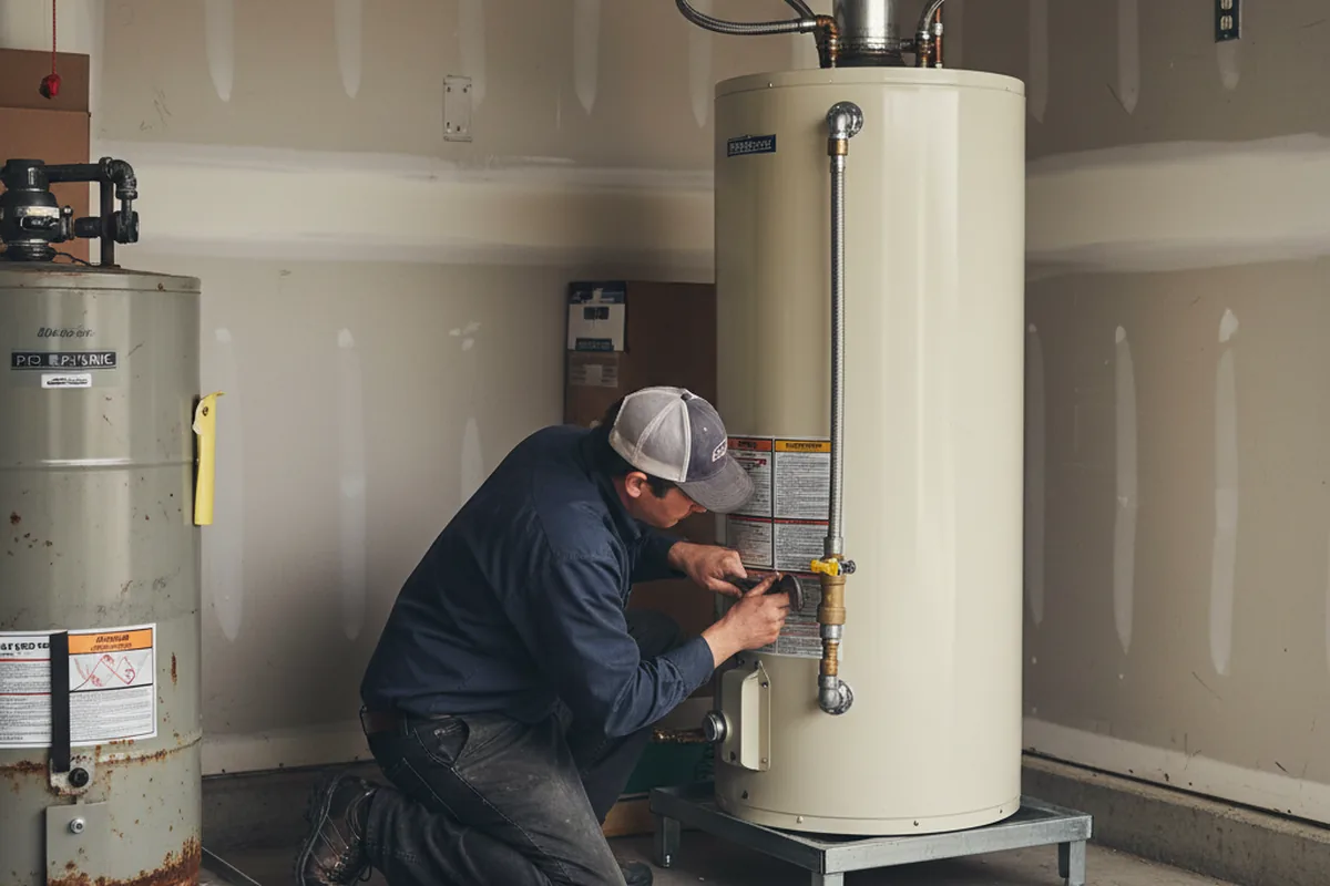 Water heater and shutoff valve replacement in Silverton